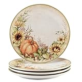 Certified International Autumn Breeze Speiseteller, 27,9 cm, 4 Stück