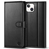 Handyhülle für iPhone 14 Hülle Premium PU Leder iPhone 14 Case Klapphülle Brieftasche Kartenfach Ständer Magnet Handytasche Schutzhülle für iPhone 14 (6,1 Zoll) - Schwarz
