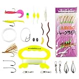 FAR-OUT Survival Angelset - Outdoor Bushcraft Mini Fishing Kit - Kompaktes Überlebens Angel Kit