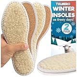 2 Paare Lammfellsohlen Thermosohle Schuh Einlegesohlen Warm - Schuheinlagen Winter Thermo mit Gesäumte Besätze - Fell Wärmeeinlagen aus Natürlicher Wolle und Kork - Einlagen Größe 40