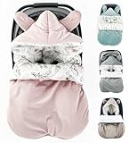 BABEES Winter Babyfußsack Babyschale Herbst/Winter Wattiert, Einschlagdecke Baby Fußsack Schlafsack Kinderwagen Bett Wiege GANZJÄHRIG