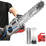 Handgeführte Bürstenlose Kettensäge, Elektrische Betonkettensäge, Diamantketten-Wandsäge Mit Wassergespeister Staubunterdrückung, Für Granit, Porzellan, Holz, Beton, Stein(Model-480)