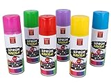Sprühkreide 6er Set, je ca. 100ml, farbig sortiert