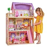 KidKraft Puppenhaus Kayla aus Holz mit Möbeln und Zubehör,...