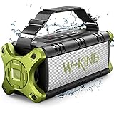 W-KING 50W(70W Peak) Bluetooth Lautsprecher Boxen, Musikbox Bluetooth Box Groß mit Tiefe Bass/Stereo Sound/EQ, Bluetooth Speaker 40H AKKU/IPX6 Wasserdicht, Soundbox AUX/TF/NFC/Freisprechen für PC, TV