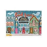 pofluany Bookish Countdown-Kalender für Feiertage, literarisches Thema, Advent 2024, Weihnachtsüberraschungsset, Bücherliebhaber, dekorativer Bücherwurm, Weihnachtsdekoration, 25 A