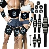 Elektrostimulatoren Massagegeräte, EMS Bauchmuskeltrainer Aluminiumblech Muskelstimulator, Muskelaufbau ABS/Bauch/Arm/Bein Anzeige des Kalorienverbrauchs Rückenmuskeltrainer Gürtel Sport Fitness