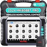 Autel MaxiCOM MK808BT PRO OBD2 Diagnosegerät: 2024 Voll Bidirektionale Aktiver Test, Android 11, 4G+64G, 2.4&5G WIFI, Upgrade von MK808BT MK808S MK808 MX808S, 28+ Service Alle System, BT506 Kompatibel