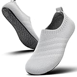 Sosenfer Hausschuhe Damen Herren Leichte hüttenschuhe rutschfest Flache Pantoffeln Home Cozy Slippers Unisex-HUIQIAN-42