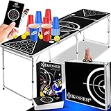 KESSER® Beer Pong Tisch Set mit Kartenspiel Trinkspiel -...