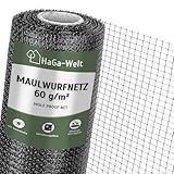 HaGa Maulwurfnetz - 2m x 100m - Schutznetz gegen Maulwurf -...