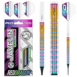 RED DRAGON Javelin Spectron 18 Gramm Softip Premium Wolfram Darts Set mit Flüge und Schäften