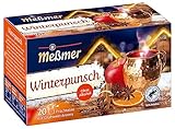 Meßmer Winterpunsch | Früchtetee mit Glühweinaroma, ohne Alkohol | 20 Teebeutel | Vegan | Glutenfrei | Laktosefrei