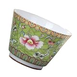 VINTORKY Retro Teetasse aus Keramik Dekorative Teetasse mit Blumenmuster Teeware für Zuhause Büro