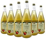 Bleichhof Apfelsaft naturtrüb - 100% Direktsaft, naturrein und vegan, OHNE Zuckerzusatz, 6er Pack (6x 0,95l)