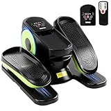 Untertisch Ellipsentrainer für Zuhause, 2 in 1 Elektrischer Crosstrainer mit 16 Geschwindigkeiten & 3 Automatikmodi, Pedaltrainer für Senioren mit Fernbedienung, Leise & Tragbar Beintrainer