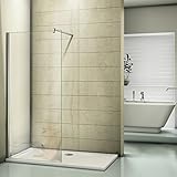 Duschwand 100x200cm Walk in Dusche Duschtrennwand 10mm Easy-clean Nano Glas Duschabtrennung