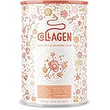 Collagen Pulver mit Marine Elastin und Hyaluronsäure - Kollagen Hydrolysat Peptide Type I, II und III - Geschmacksneutral - 400 Gramm Kollagen Pulver