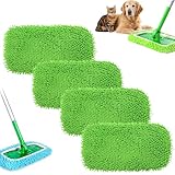 Wiederverwendbare Wischmopp-Pads, wiederverwendbare Mikrofaser-Wischpads, abnehmbare Mehrzweck-Wischbezüge, waschbare Nasspads, Nachfülltuch, Wischtuch für Oberflächen, Hartholzböden, Nass- und