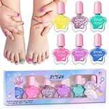 ETYJO Kindernagellack Ungiftig Set 6 Farben Nagellack...