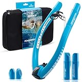 AMEO POWERBREATHER Lap - Atem Trainingsgerät fürs Schwimmbecken mit 100% Frischluft für Erwachsene und Kinder - Schnorchelset mit intelligentem Ventilsystem und 100% trockener Atemluft