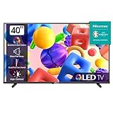 Hisense 40A5KQ 101cm (40 Zoll) QLED Fernseher Full HD, Smart TV, Triple Tuner DVB-T2 / T/C / S2 / S, USB-C, Duale Positionierung, Works with Alexa, WiFi, Game, Hotel Mode, Schwarz [2023]