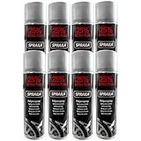 ECI 8 x Spraila Felgenspray Silber 500ml Profi Auto Lackspray für Felgen & Karosserie schnell trocknender Sprühlack