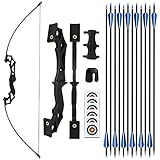 REAWOW Bogenschießen 30lbs Recurve Bogen Pfeil Und Bogen Set 30Lbs Übungspfeile Zielübungen Outdoor Sport