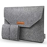 HOMIEE 13.3 Zoll Laptop Tasche, Filz Laptop Schutzhülle Sleeve Case mit Zusätzlicher Filz Tasche und Mauspad, Notebooktasche für 13' MacBook Air Pro, Dell, Lenovo, HP