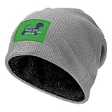 ZALXOZYL Strickmütze mit Modernem Ziffernmuster für Werksbesichtigung Light Gray 4