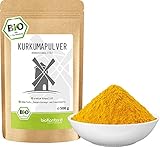 BIO Kurkuma Pulver gemahlen 500 g | Kurkumapulver - Curcuma - Curcumin | 100% naturrein | Rohkostqualität | aus Indien von bioKontor