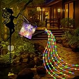 LAUGOKOBE Solar-Gießkannen-Lichter für den Außenbereich, Metall-Solar-Lichterkette, IP65, wasserdicht, hängende Gartendekoration, Lichter für Terrasse, Rasen, Geschenke für Mutter, Oma, Frauen