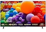 TCL 55C721 QLED Fernseher 55 Zoll Smart TV (4K UHD, Quantom Dot, 100% Farbvolumen, Android 11, Dolby Vision Atmos, MEMC, ONKYO, Google Duo, Google Assistant & Alexa, HDMI 2.1) [2021], Gun Metal