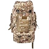 MAGICLULU Outdoor Reiserucksack 80l aus Oxford Stoff mit Verstellbaren Schultergurten für Camping und Wandern