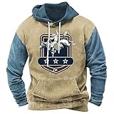 YSFWL Und Pullover Hemd Herren Blouson Übergangsjacke Hoodie In Strickbündchen Anime Hoodie Herren Steppjacke Y2k Hoodie Vintage Hemd Piloten Jacke(Blue,XL)