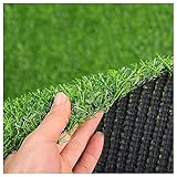 Kunstrasen Teppich Gras Matte Gefälschte Gras Rasen Teppich Indoor Outdoor Fußmatte Kunstrasen Teppich für Hund Haustiere Patio Garten Rasen Landschaft Balkon,0.02X1X13m