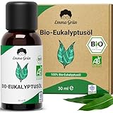 Emma Grün® Bio Eukalyptusöl Ätherisches Öl [100% Naturrein] - Bio Ätherische Öle - Eucalyptus Oil 30ml - Ätherische Öle Naturrein - Zertifiziertes Lebensmittel zum Einnehmen aus Griechenland