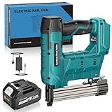 Yofuly Akku Tacker Nagelpistole Kompatibel mit Makita 18V 21V Batterie, 2-in-1 Elektrotacker Nagler mit 1 x 4000mAh Akku für Holz Polsterei Schreinerei