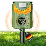 Katzenschreck, Solar Katzenschreck, Ultraschall Tiervertreiber, Maulwurf Vertreiber, Tiervertreiber mit Flammenlicht, Marderschreck Vertreibt Vögel und Streunende Tiere aus Ihrem Garten oder Hof