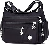 Nylon Shoulder Bag, Multi Pocket Larger Capacity Handbag, Casual Crossbody Handbag for Women, Waterproof Nylon Shoulder Handbags, Messenger Bag, Anti Theft Tote