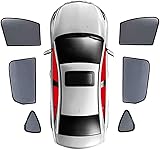 Auto-Sonnenschutz für VW Tiguan 2009-2016,Seitenfenster Sonnenblende UV Schutz Sonnenschutzrollo Reduziert Hitze Sonnenschutz Schützt Mitfahrer Baby,E/6pcs