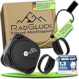 RadGlück® Abschleppseil für Kinder & Familien – 2,4 m elastisch aus Kevlar-Nylon | Fahrrad-Zugsystem für Ausflüge, MTB & Pannenhilfe