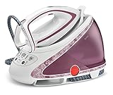 Tefal Dampfbügelstation Pro Express Ultimate GV9560, leistungsstarker 7,3-Bar-Druck, Dampfstoß bis 490 g/Min., abnehmbarer Kalk-Kollektor, Durilium Airglide Autoclean-Bügelsohle, Pink / Weiß