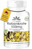 Katzenkralle Kapseln 500mg - 180 Kapseln - Uña De Gato - Cat's Claw - vegan | HERBADIREKT by Warnke Vitalstoffe - Deutsche Apothekenqualität