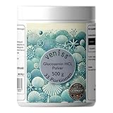 100% Reines Premium Glucosamin HCL Pulver (Hochdosiert), frei von jeglichen Zusatzstoffen, höchste Qualität und Reinheit, abgefüllt und geprüft in Deutschland (500g)