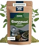 Brennnesselpulver Monte Nativo (500g) - Schonend getrocknete und gemahlene Brennnessel - Aromatische und leckere Brennnessel Pulver ideal zum Kochen und Backen - Nettle Powder