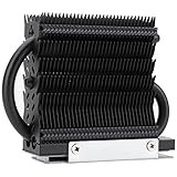 Thermalright HR-09 2280 PRO Black Schwarzer 2280 SSD Kühlkörper, Doppelseitiger Kühlkörper, mit Thermosilikon-Pad für 2280 SSD PC und Computer, Desktop High Performance SSD Kühler (schwarz)