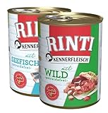 Rinti Kennerfleisch Multipack Seefisch und Wild 24 x 800g