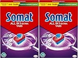 SOMAT All in 1 Extra Spülmaschinen Tabs (2 x 100 Tabs),...
