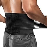 ACWOO Rückenbandage Herren und Damen, Atmungsaktive Rückengurt, Stützgürtel für den unteren Rücken, Anti-Schweiß Lendenwirbel Gürtel Rückenstützgürtel, Rückengurt Rückenstütze für Sport（L）